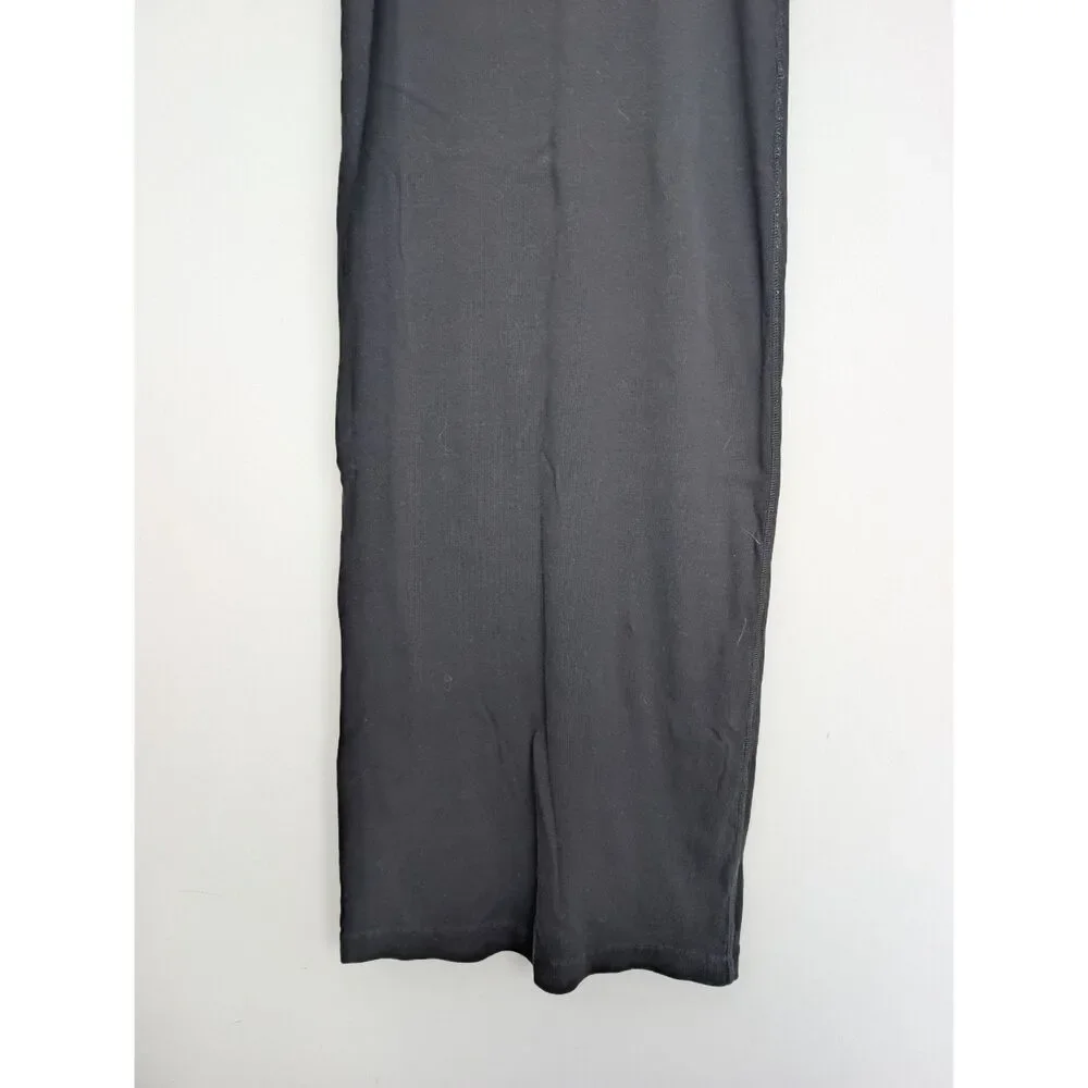 COS Rib Knit Sleeveless Black Bodycon Midi Maxi Dress Sz M Capsule Wardorbe